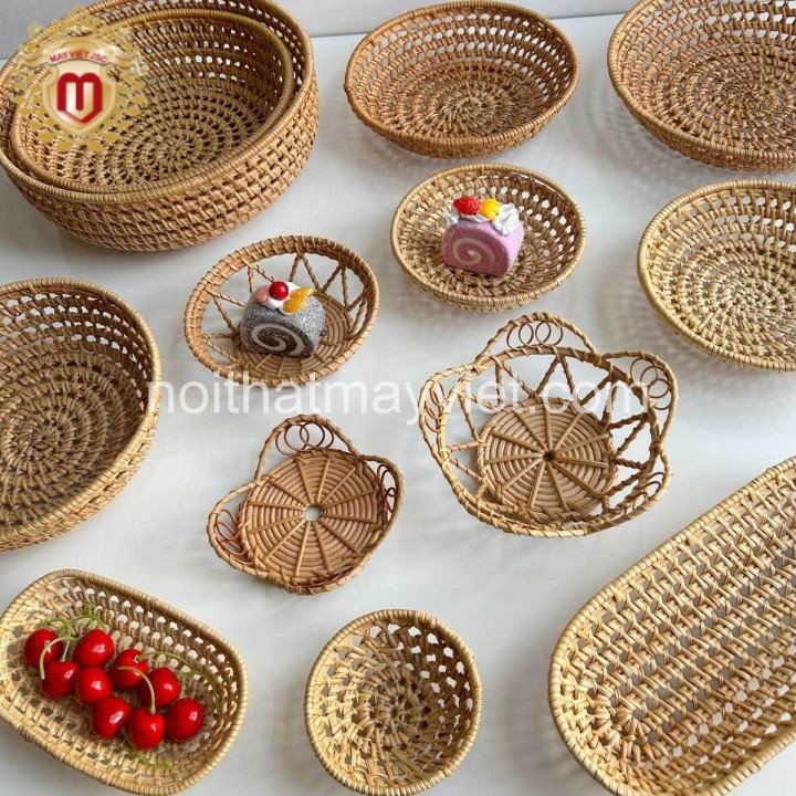 Khay Đựng Đồ Mây Tre KDMT0011